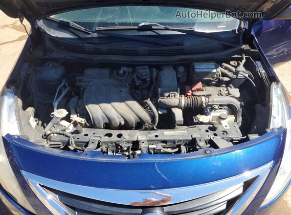 3N1CN7AP2JL817867 2018 NISSAN VERSA Blue Вид задньої частини салону