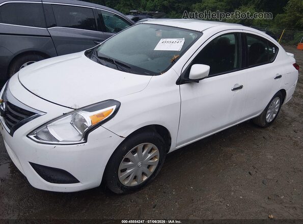 3N1CN7AP2JL843983 2018 NISSAN VERSA White Առջևի ձախ երեք քառորդ տեսարան