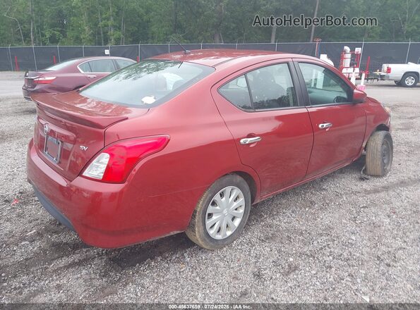 3N1CN7AP2KL861319 2019 NISSAN VERSA Красный Задняя правая четверть