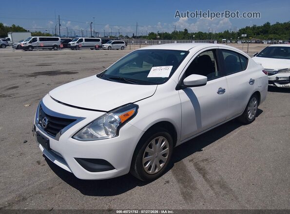 3N1CN7AP2KL874605 2019 NISSAN VERSA White წინა მარცხენა ხედი სამი მეოთხედიდან