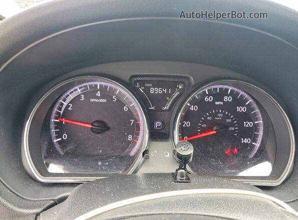 3N1CN7AP3GL834945 2016 NISSAN VERSA White Vista del cuadro de instrumentos