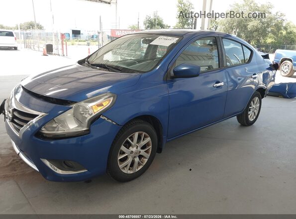 3N1CN7AP3HL802045 2017 NISSAN VERSA Blue წინა მარცხენა ხედი სამი მეოთხედიდან