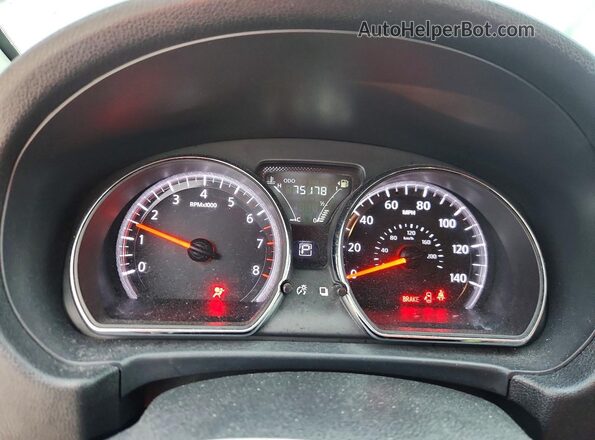 3N1CN7AP4HL852775 2017 NISSAN VERSA Gray ხელსაწყოთა პანელის ხედი