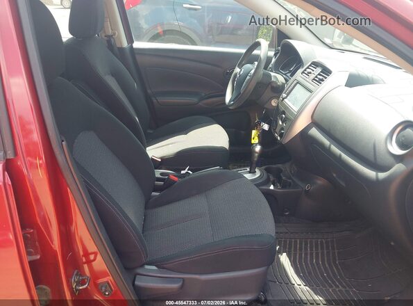 3N1CN7AP4KL871494 2019 NISSAN VERSA Red Widok wnętrza z przodu