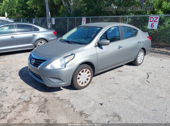 3N1CN7AP5GL822795 2016 NISSAN VERSA Gray Առջևի ձախ երեք քառորդ տեսարան
