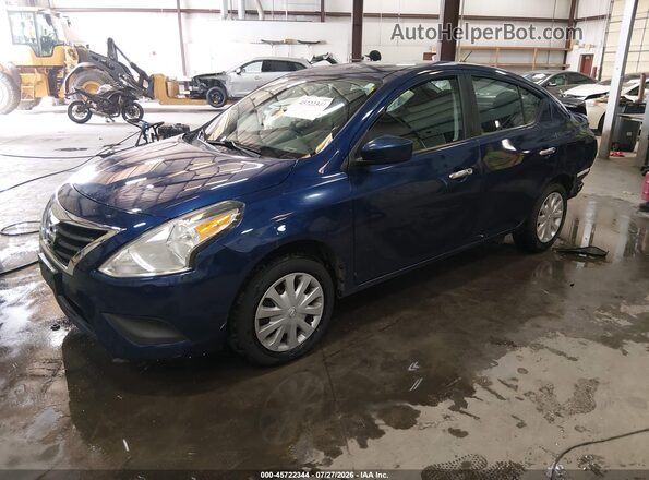 3N1CN7AP5KL835376 2019 NISSAN VERSA Синий Передняя левая четверть