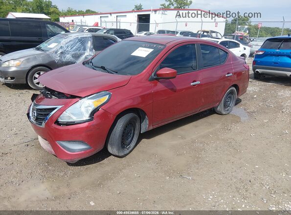 3N1CN7AP6KL877331 2019 NISSAN VERSA Red Vista tres cuartos delantera izquierda