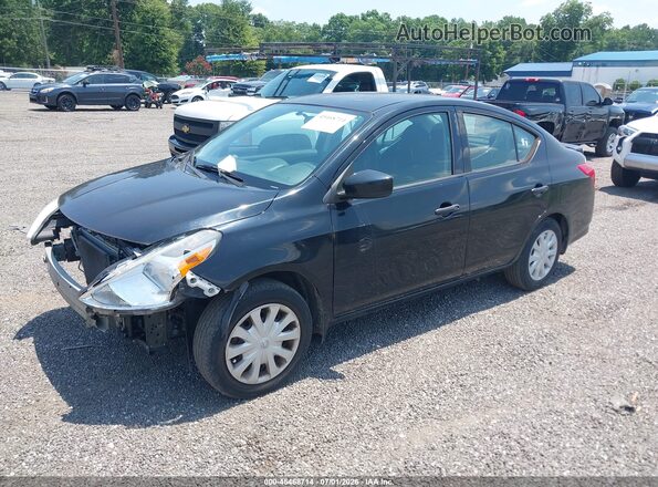 3N1CN7AP7GL818019 2016 NISSAN VERSA Black Առջևի ձախ երեք քառորդ տեսարան