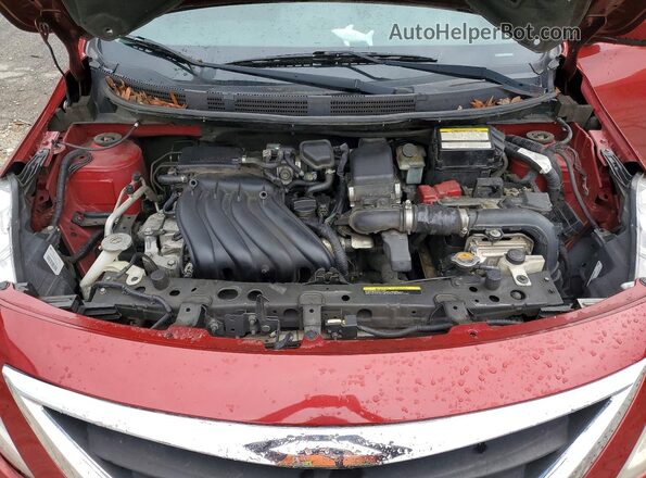 3N1CN7AP7GL818151 2016 NISSAN VERSA Red უკანა სალონის ხედი
