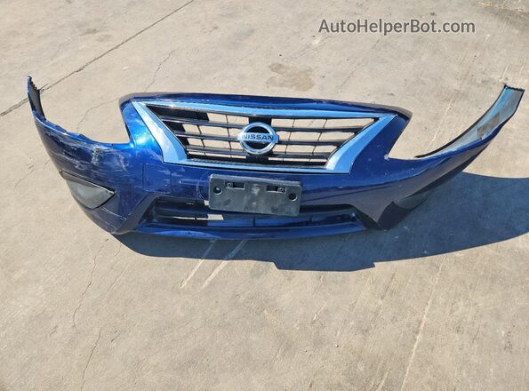 3N1CN7AP7KL812097 2019 NISSAN VERSA Blue ძრავის განყოფილების ხედი