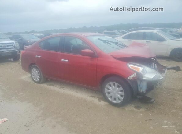 3N1CN7AP7KL816019 2019 NISSAN VERSA Red Առջևի աջ