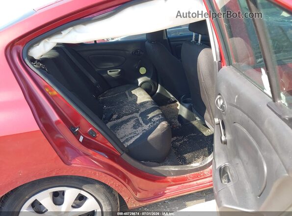 3N1CN7AP7KL822936 2019 NISSAN VERSA Maroon Vista de la etiqueta del VIN