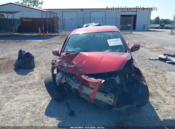 3N1CN7AP7KL822936 2019 NISSAN VERSA Maroon Vista del cuadro de instrumentos