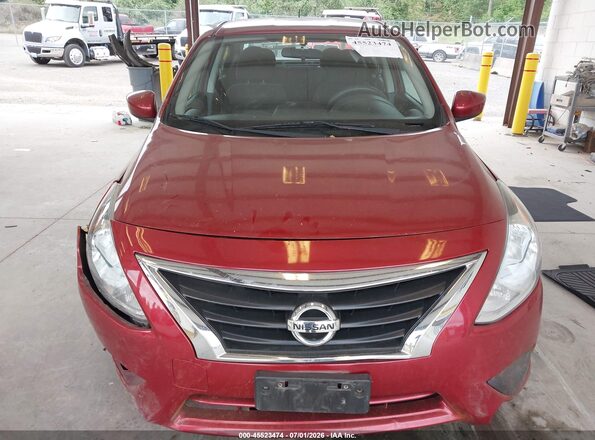 3N1CN7AP8GL819115 2016 NISSAN VERSA Red Widok wnętrza z tyłu