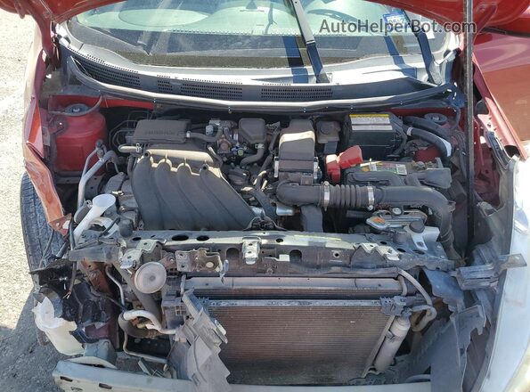 3N1CN7AP8GL861879 2016 NISSAN VERSA Red უკანა სალონის ხედი