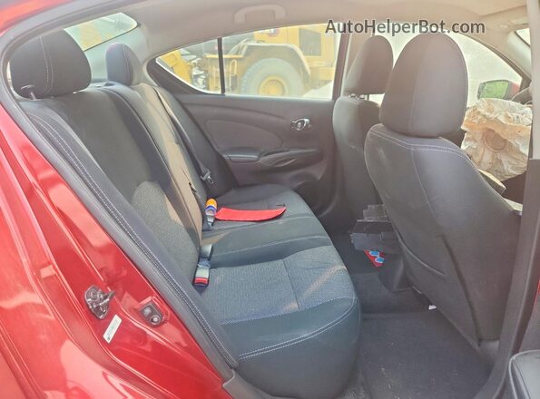 3N1CN7AP8GL882165 2016 NISSAN VERSA Burgundy Вид задніх сидінь