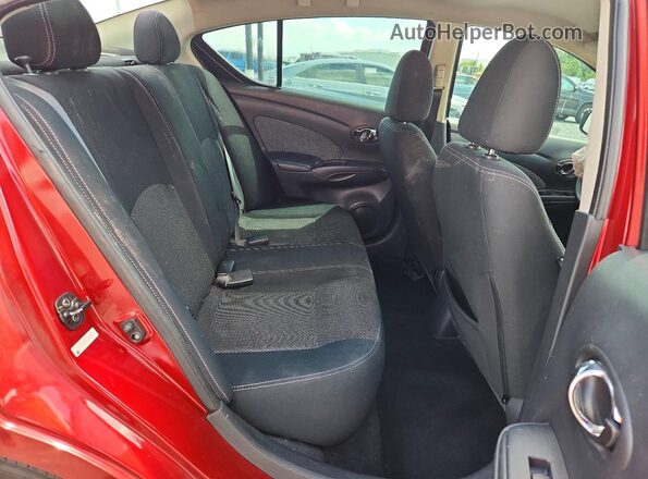 3N1CN7AP8GL894008 2016 NISSAN VERSA Maroon Widok tylnych siedzeń