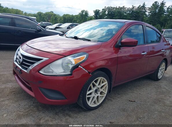 3N1CN7AP8GL908862 2016 NISSAN VERSA Красный Вид задней части салона