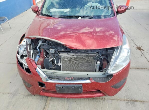 3N1CN7AP8GL916167 2016 NISSAN VERSA Red უკანა სალონის ხედი