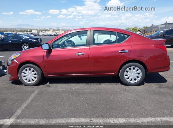 3N1CN7AP8KL847232 2019 NISSAN VERSA Красный Панорамный вид салона 360°
