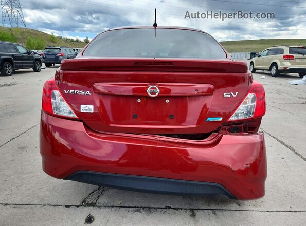3N1CN7AP9GL845870 2016 NISSAN VERSA Red Vista trasera
