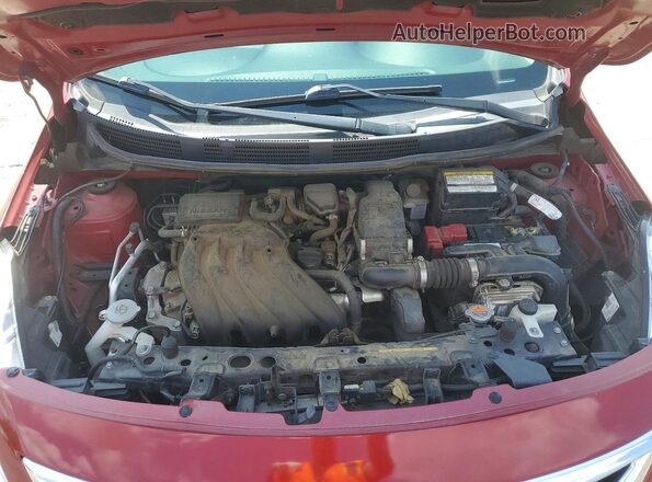 3N1CN7AP9HL819903 2017 NISSAN VERSA Red Rear interior view