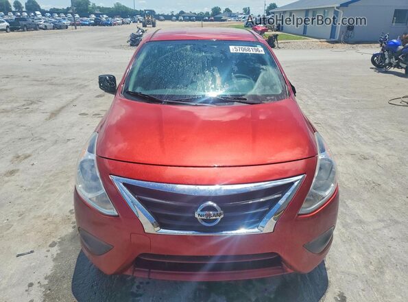3N1CN7APXGL838720 2016 NISSAN VERSA Red Front view