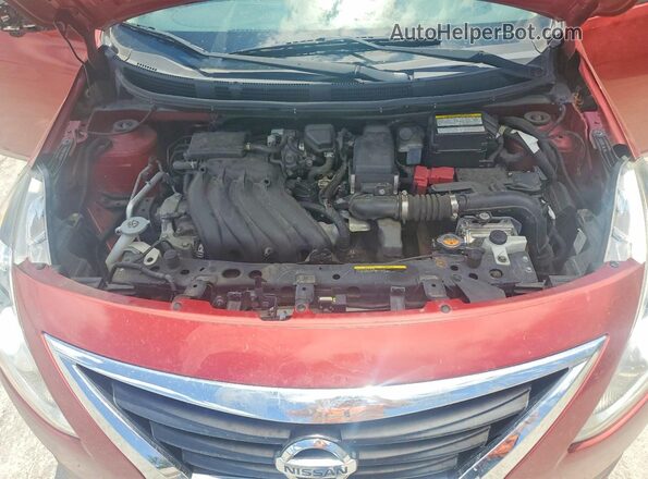 3N1CN7APXGL838720 2016 NISSAN VERSA Red Rear interior view