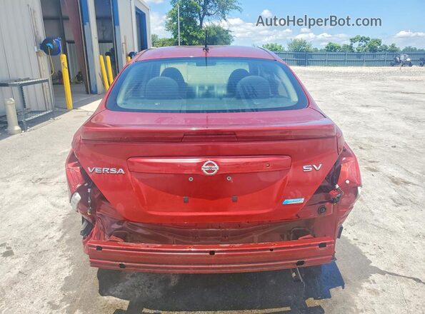 3N1CN7APXGL838720 2016 NISSAN VERSA Red Rear view