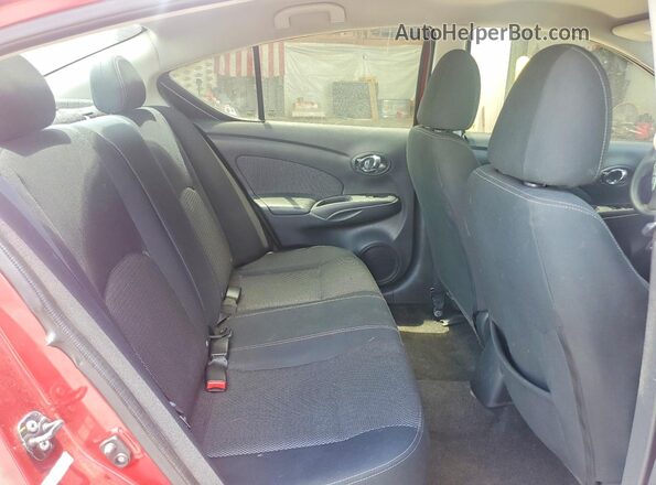 3N1CN7APXGL838720 2016 NISSAN VERSA Red Rear seats view