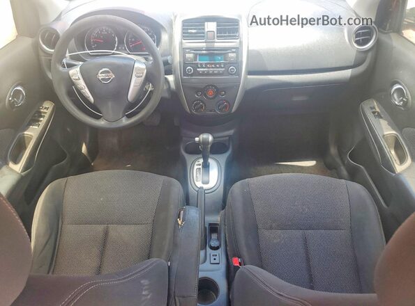 3N1CN7APXGL838720 2016 NISSAN VERSA Red Dashboard view
