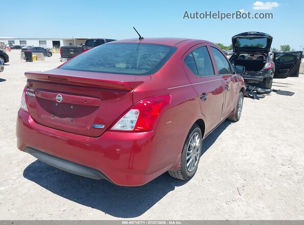 3N1CN7APXGL872835 2016 NISSAN VERSA Темно-бордовый Задняя правая четверть