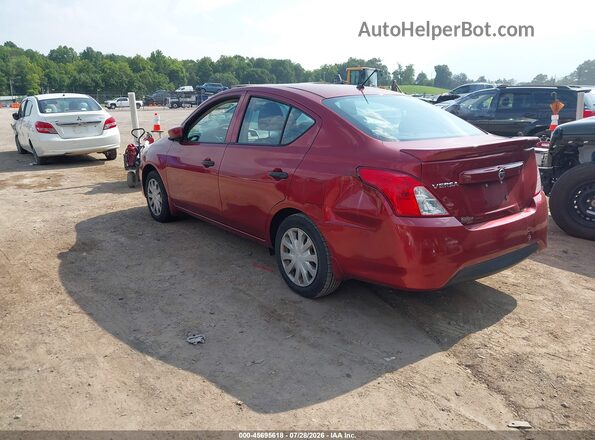 3N1CN7APXJL829068 2018 NISSAN VERSA Red Задня ліва чверть