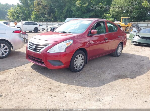3N1CN7APXJL829068 2018 NISSAN VERSA Red Передня ліва чверть