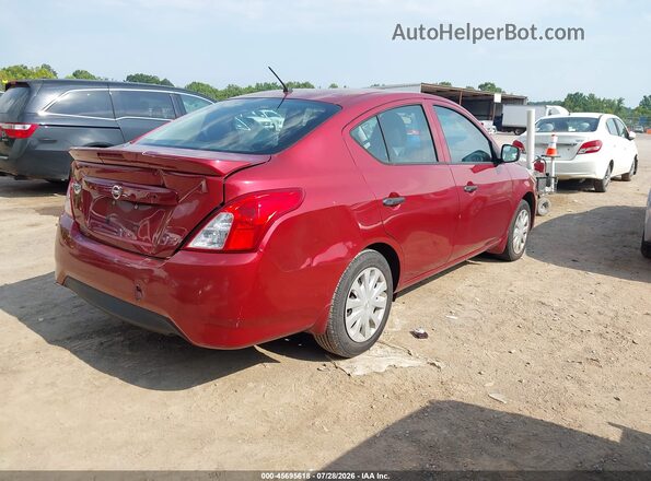 3N1CN7APXJL829068 2018 NISSAN VERSA Red Задня права чверть