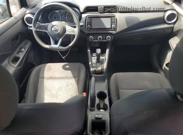 3N1CN8DV1ML881046 2021 NISSAN VERSA Blue Dashboard view