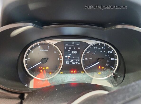 3N1CN8DV1SL861618 2025 NISSAN VERSA Gray Widok zestawu wskaźników
