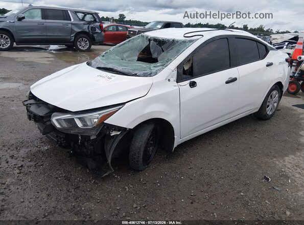 3N1CN8DV2LL871799 2020 NISSAN VERSA White წინა მარცხენა ხედი სამი მეოთხედიდან