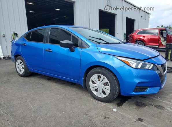 3N1CN8DV2ML877958 2021 NISSAN VERSA Blue Передня права чверть