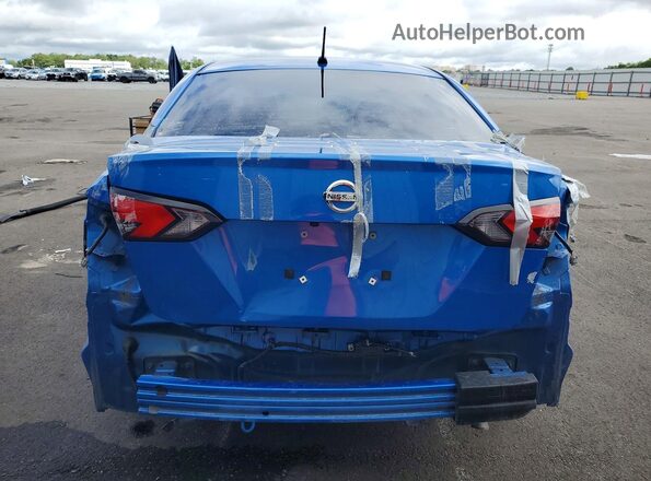 3N1CN8DV2ML877958 2021 NISSAN VERSA Blue Вид ззаду