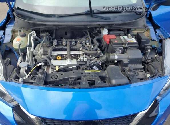 3N1CN8DV2ML877958 2021 NISSAN VERSA Blue Вид задньої частини салону