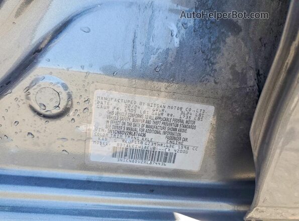 3N1CN8DV2RL874436 2024 NISSAN VERSA Gray Вид підкапотного простору