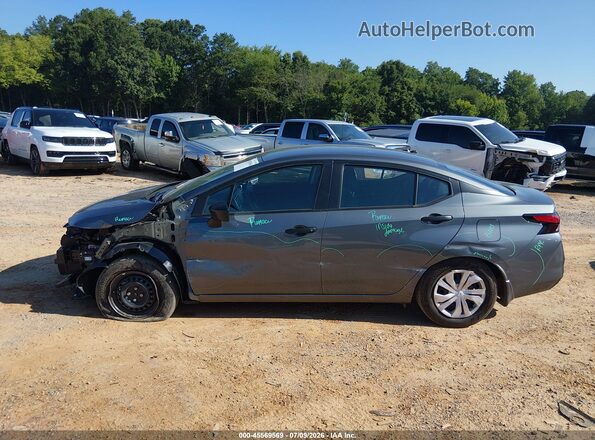 3N1CN8DV2SL886687 2025 NISSAN VERSA Gray Սալոնի 360 աստիճան տեսք