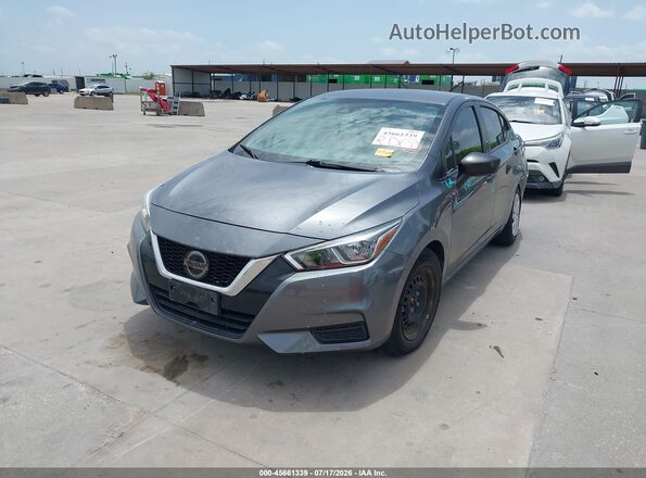 3N1CN8DV3ML853166 2021 NISSAN VERSA Серый Передняя левая четверть