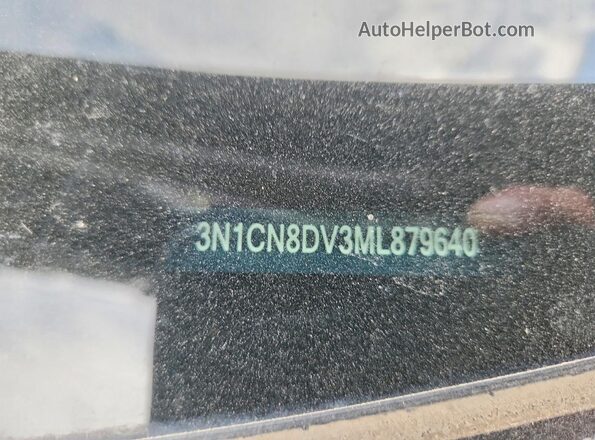 3N1CN8DV3ML879640 2021 NISSAN VERSA Gray Вид наклейки з VIN-кодом