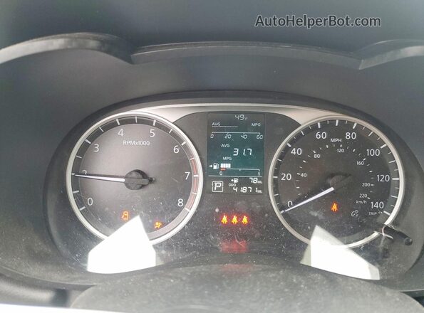 3N1CN8DV5SL830100 2025 NISSAN VERSA Белый Вид щитка приборов