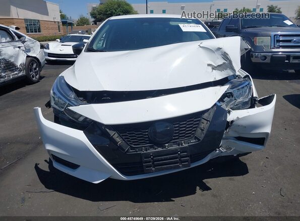 3N1CN8DV7ML923025 2021 NISSAN VERSA Белый Вид задней части салона