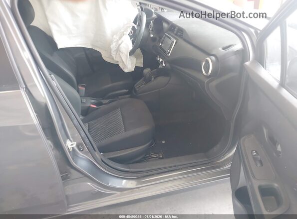 3N1CN8DV8ML896465 2021 NISSAN VERSA Gray Вид салону спереду