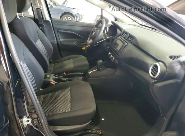 3N1CN8DVXNL862139 2022 NISSAN VERSA Black Вид салону спереду