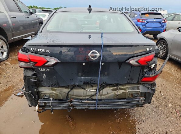3N1CN8EV0ML861563 2021 NISSAN VERSA Black Widok z tyłu
